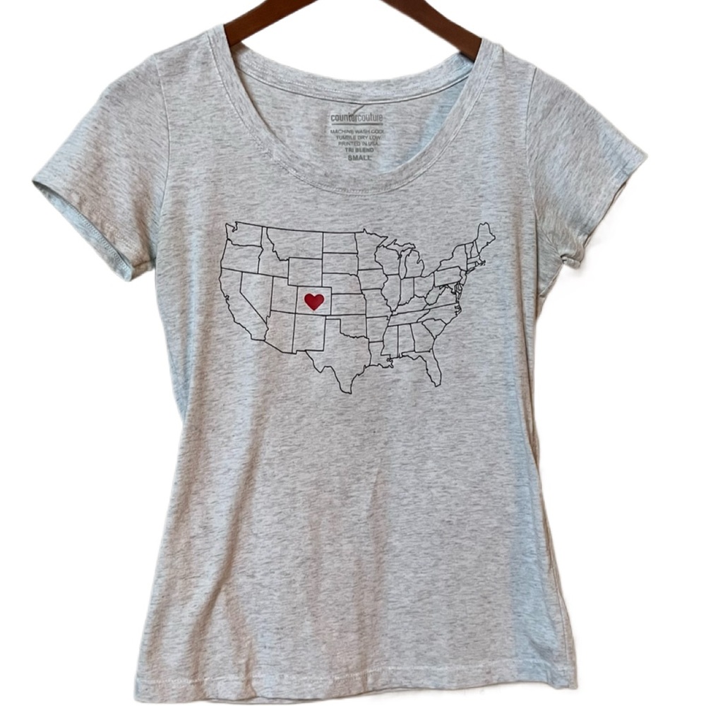 Colorado Graphic T-Shirt, Gray, Size Small